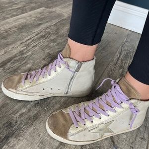 Cream and gold Francy Golden Goose EU 37